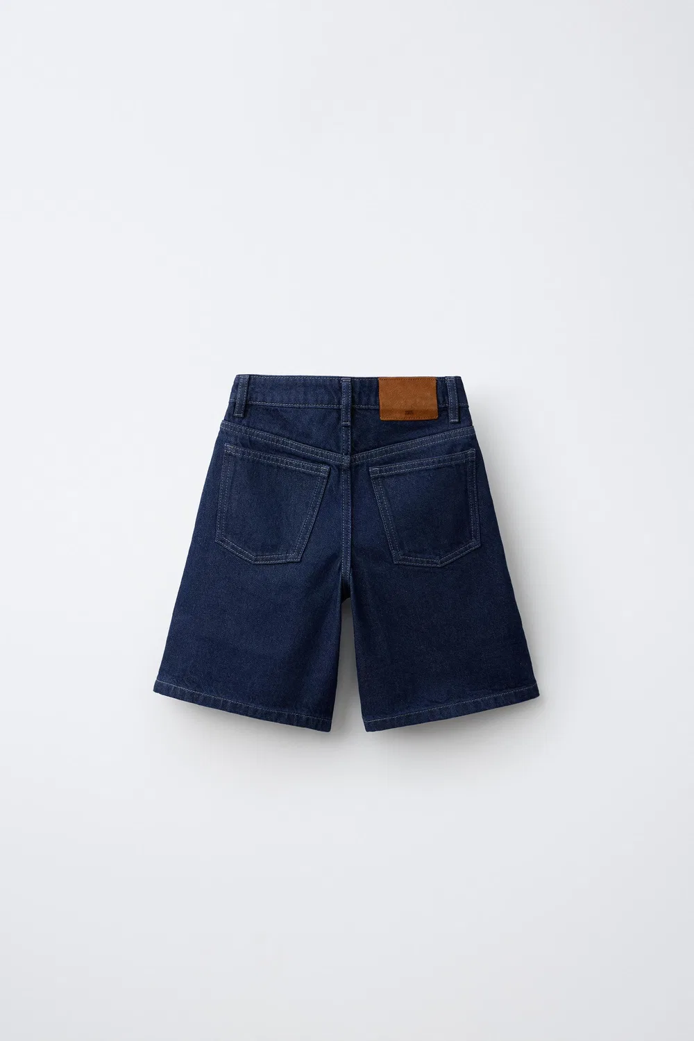 Длинные джинсовые шорты-бермуды ZARA, Blue — фото 2