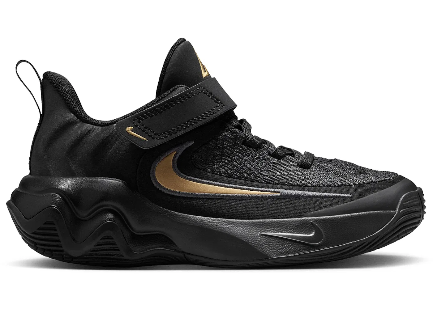 Детские кроссовки Performance Nike Giannis Immortality 4, Black/Metallic Gold
