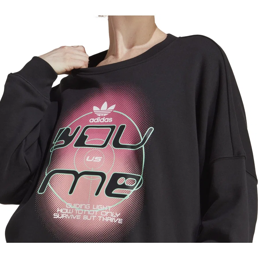 Женский свитшот с длинным рукавом Always Sweat Shirt adidas, Черный — фото 4