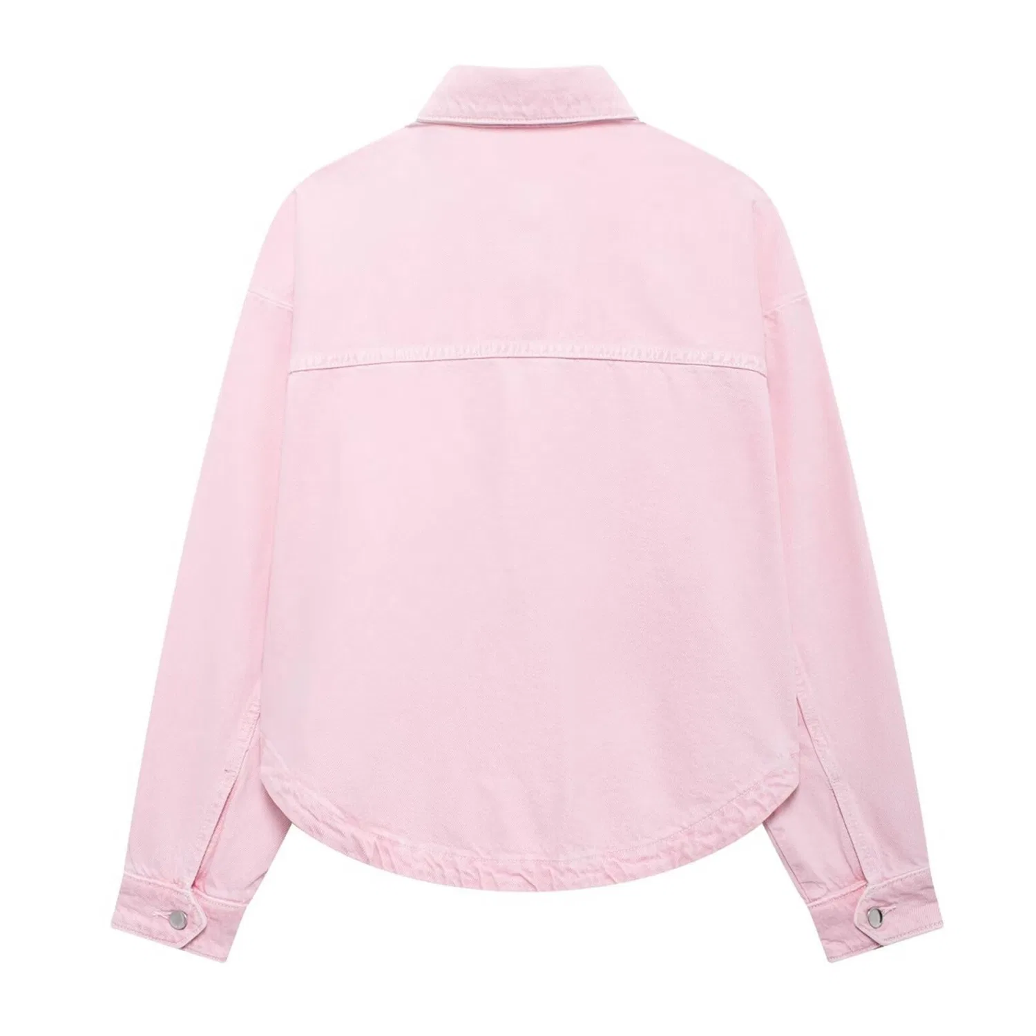Женская джинсовая куртка oversize с пуговицами и карманами, Rosa — фото 4