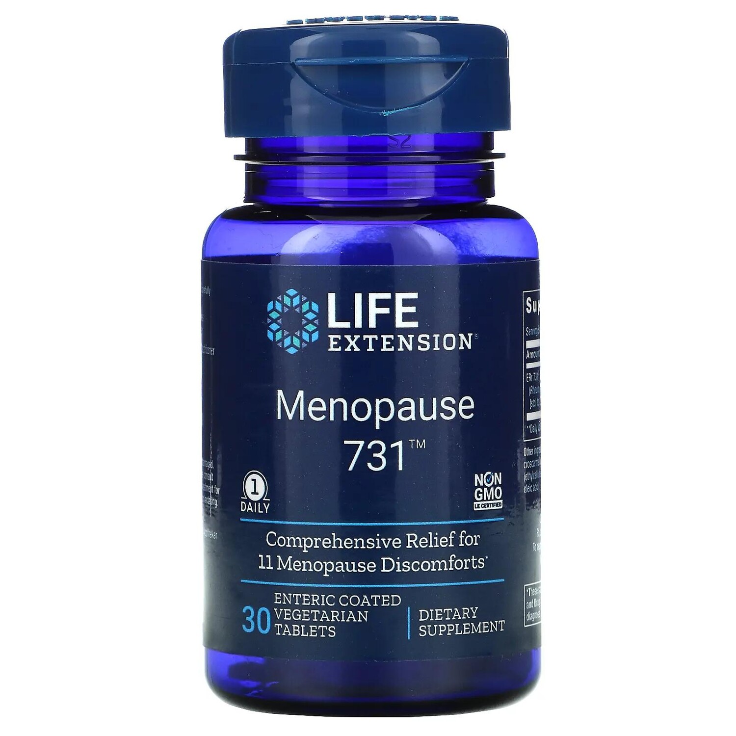 

Life Extension Menopause 731 30 Enteric Coated Vegetarian Tablets