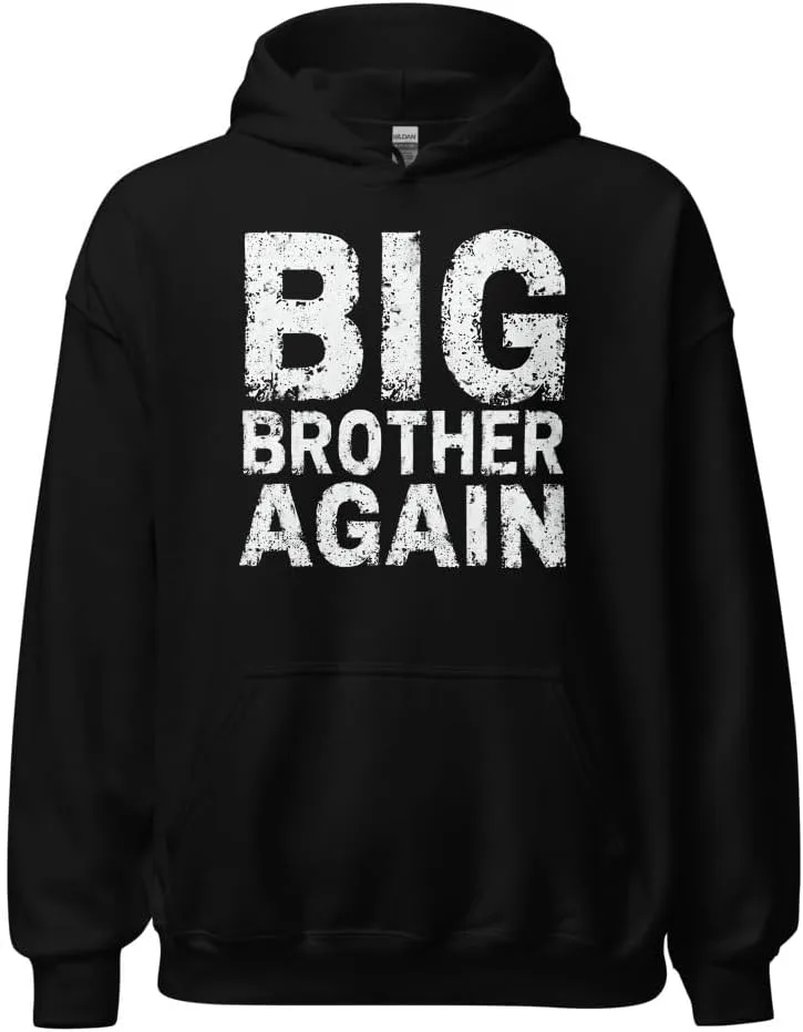 Продвигаемый худи для братьев и сестер, Big Brother Again Generic, черный