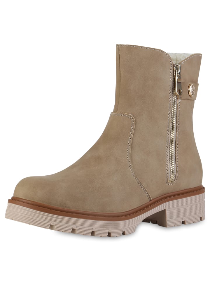 Ботильоны VAN HILL Klassische Stiefeletten Erin, хаки