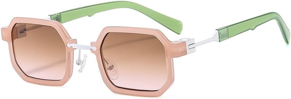 

Панк-солнцезащитные очки для женщин, модные двухцветные очки с защитой от УФ-излучения UV400, солнцезащитные очки для мужчин с градиентным покрытием generic, Pink Tea Pink