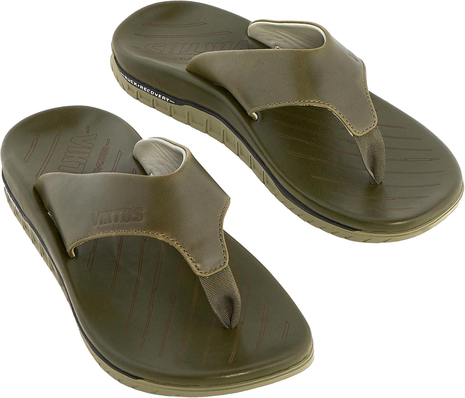 

Мужские сандалии VIKTOS Ruck Recovery XC из кожи, легкие, повседневные, для активного отдыха, с индивидуально формируемой термоформируемой стелькой из ЭВА, Canteen