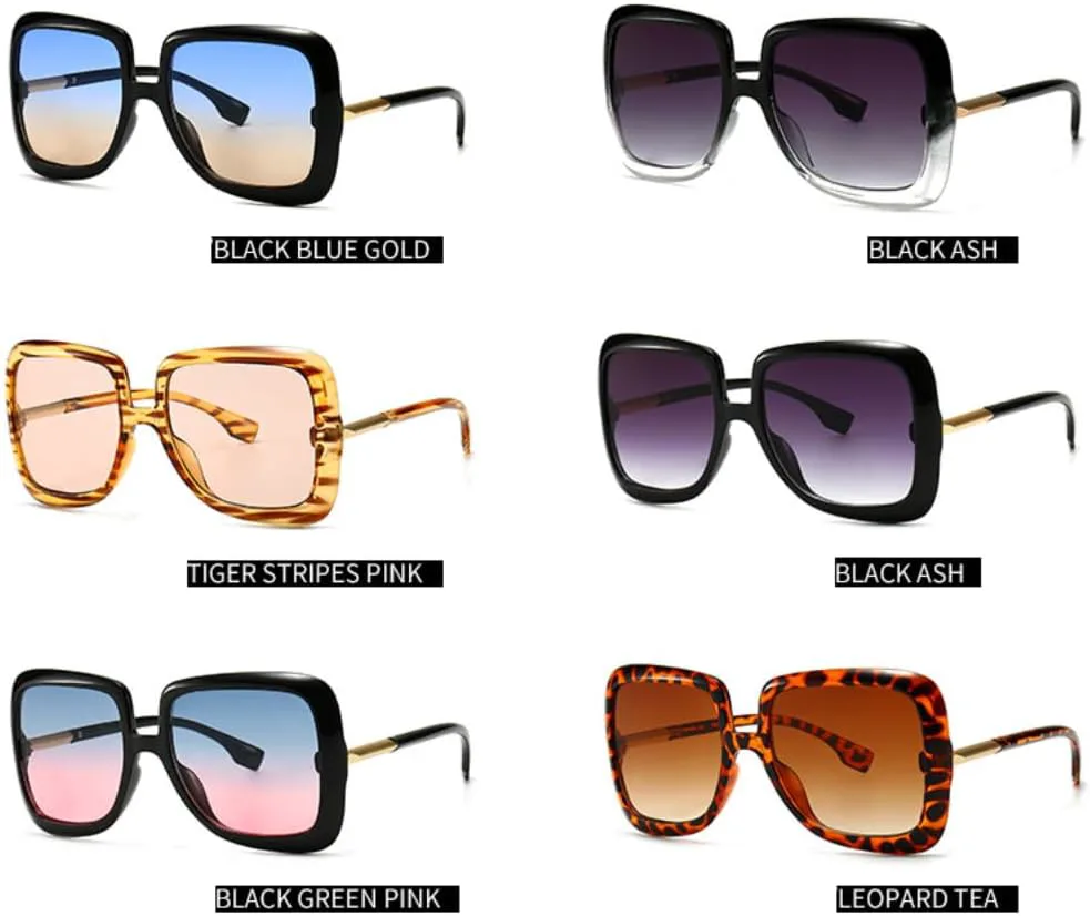 

Солнцезащитные очки с защитой UV400 | Большая оправа с градиентной расцветкой | Линзы ярких цветов для занятий спортом на открытом воздухе и вождения DSVIGF, 04