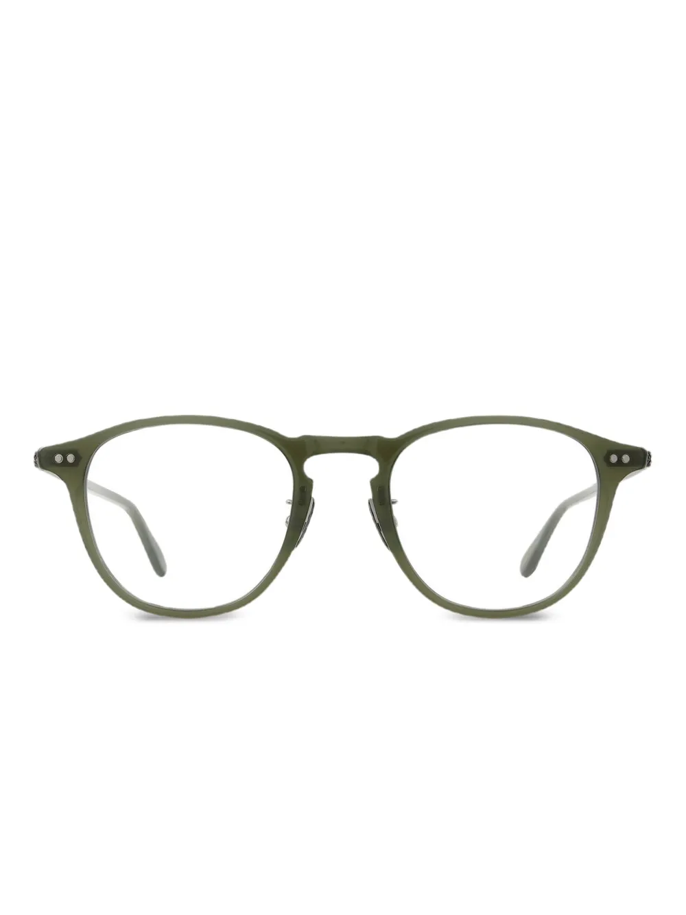 

Очки Hampton в круглой оправе Garrett Leight, зеленый