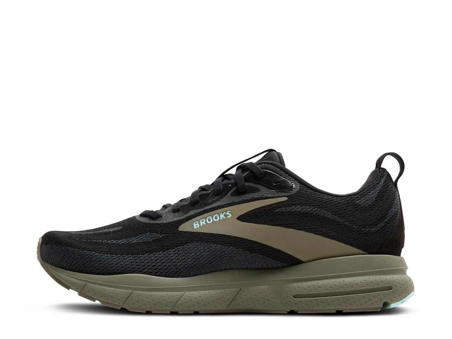 Мужские кроссовки Brooks Trace 4 для бега, черно-оливковые — фото 2