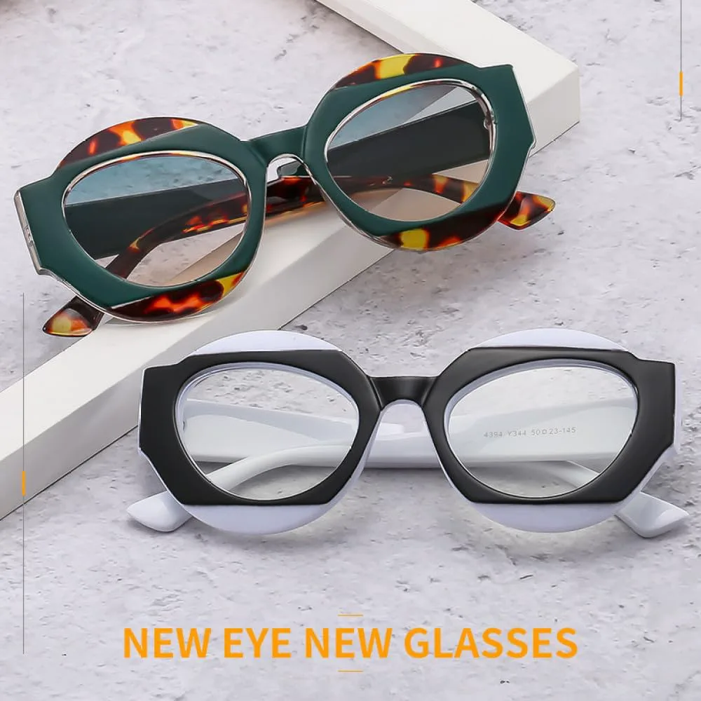 

Ретро круглые солнцезащитные очки для женщин и мужчин, модные винтажные солнцезащитные очки, трендовые очки с защитой от УФ-излучения UV400 MTZJH, Leopard Silver