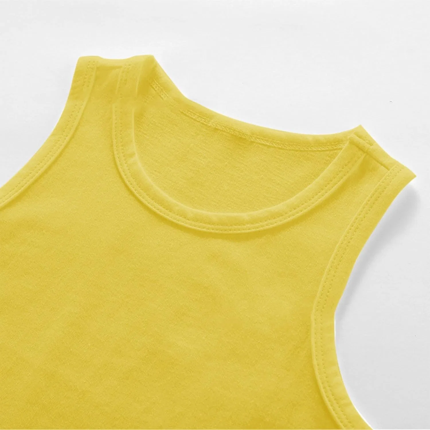Детский топ без рукавов Active Sleeveless T-Shirt, хлопок, Yellow — фото 4