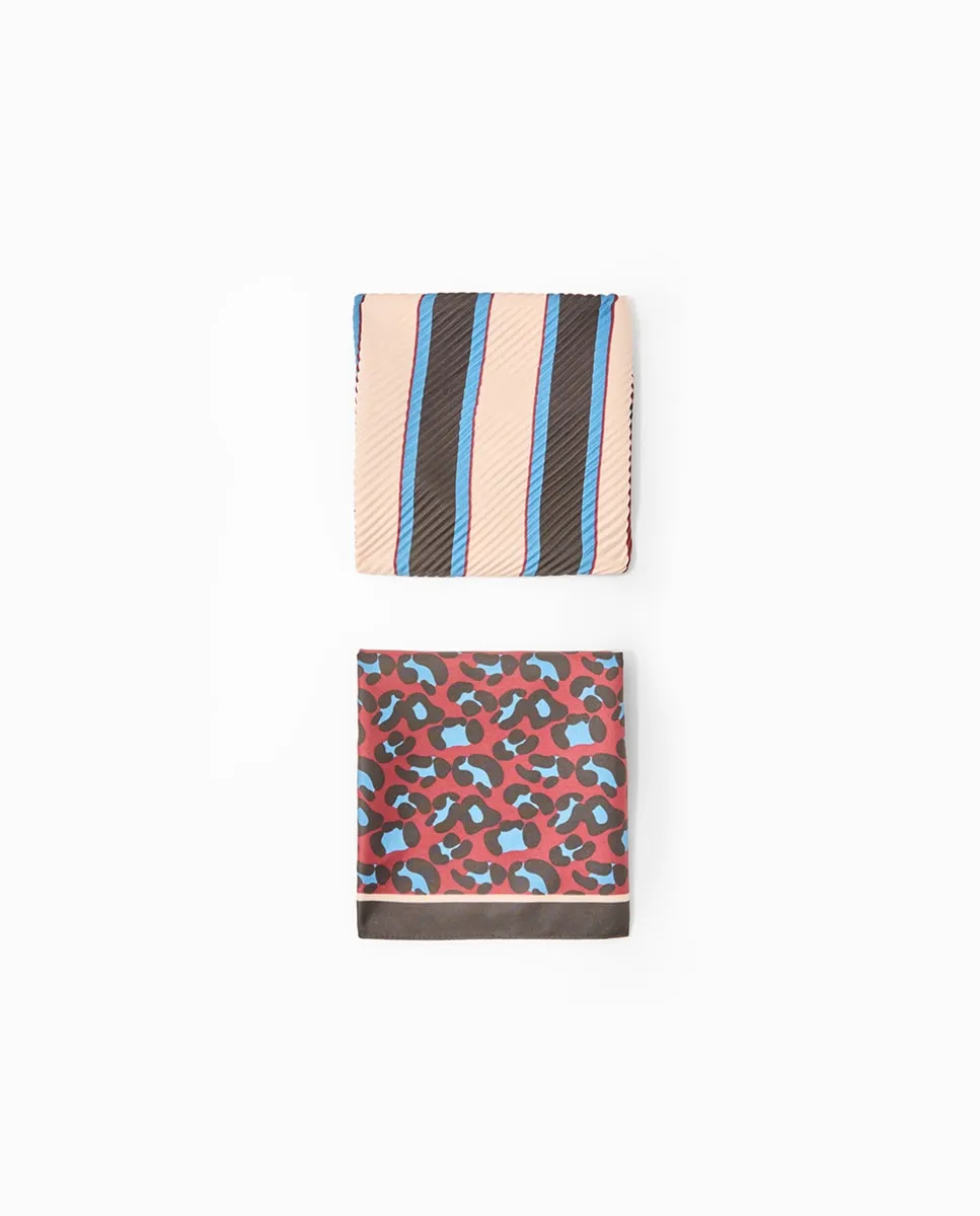 

Леопардовые банданы сет Sfera, бордовый