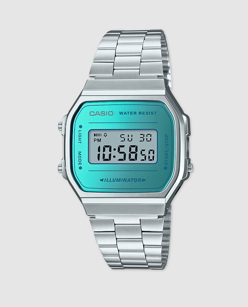 

Casio Collection A168WEM-2EF Женские часы из стали с зеркальным циферблатом Casio, серебро