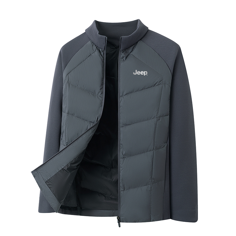 

Пуховик Unisex Stand Collar легкий стеганый Jeep, синий