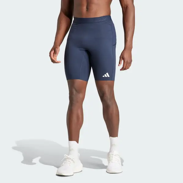 Леггинсы adidas Adizero Running Short Leggings 'Legend Ink', черный — фото 2