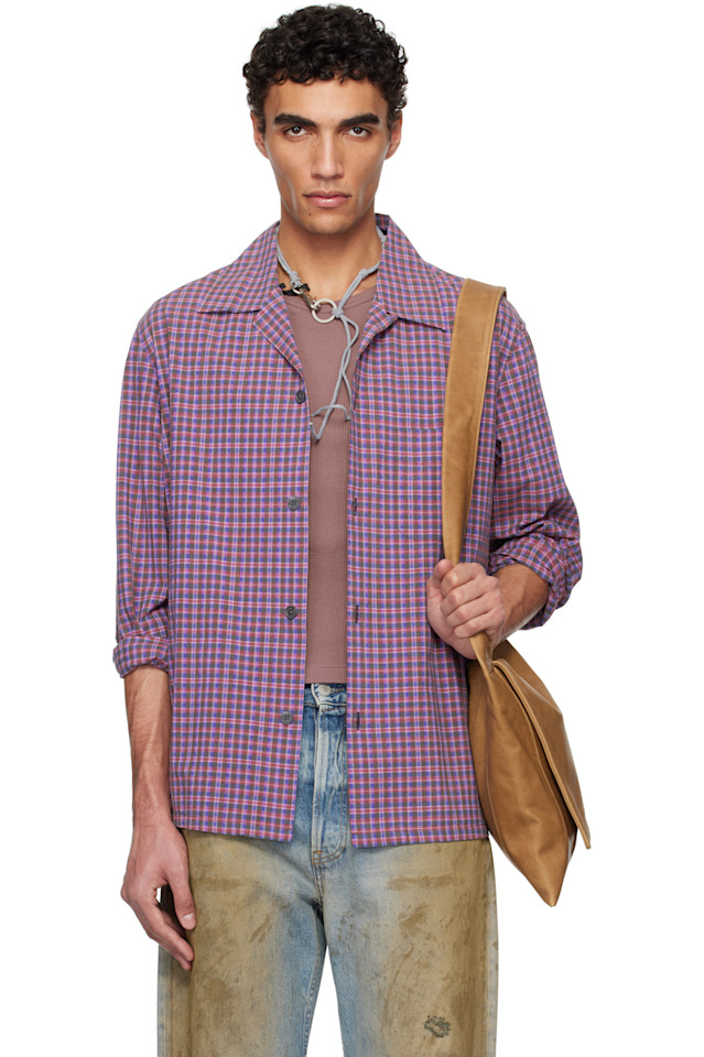 

Рубашка Heusen Our Legacy, цвет venice check almost seersucker