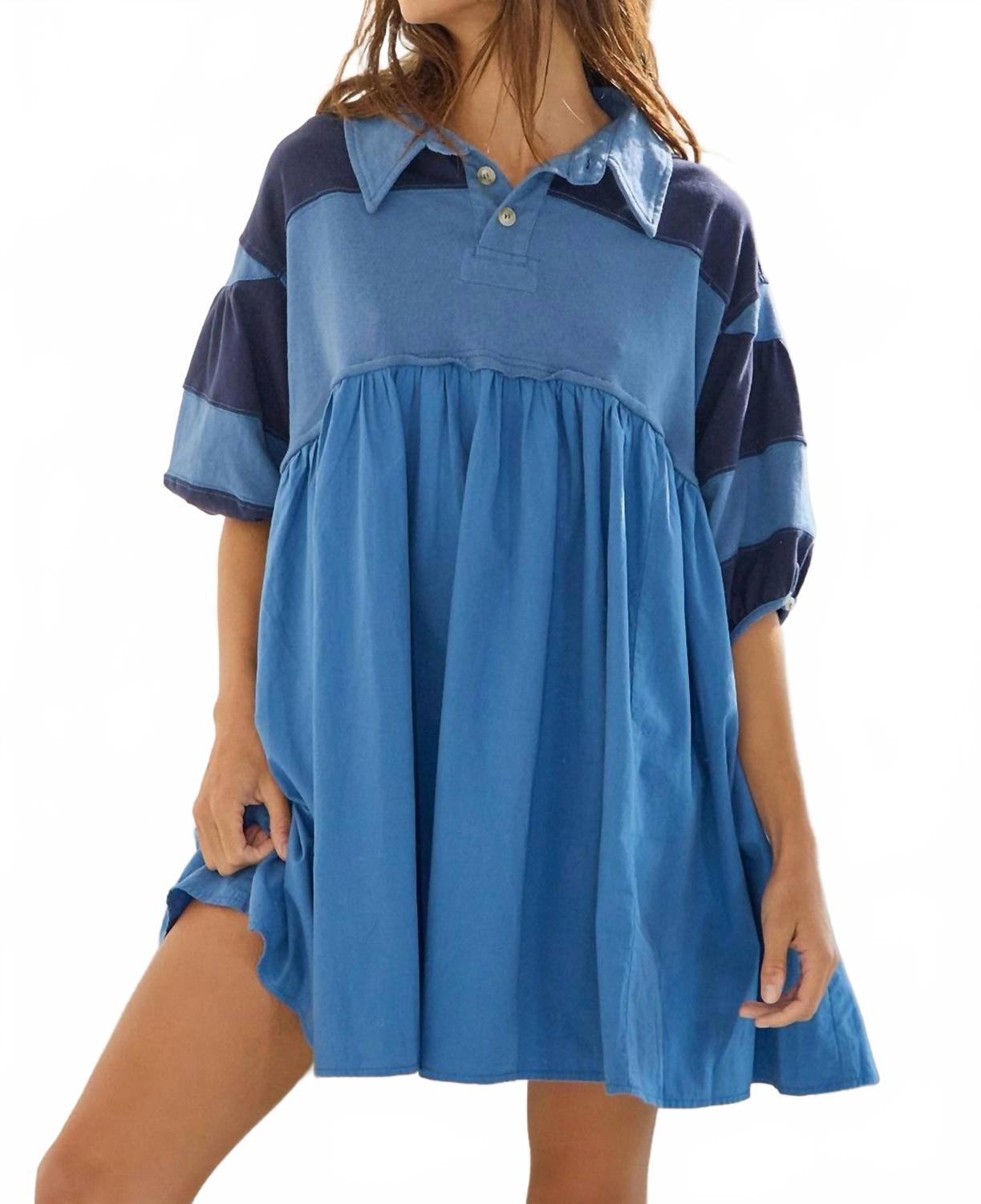 

Мини-платье Rugby в денимовом синем BUCKETLIST