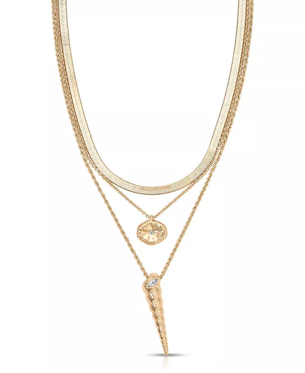 

Ожерелье из ракушек Сен-Тропе Ettika, gold