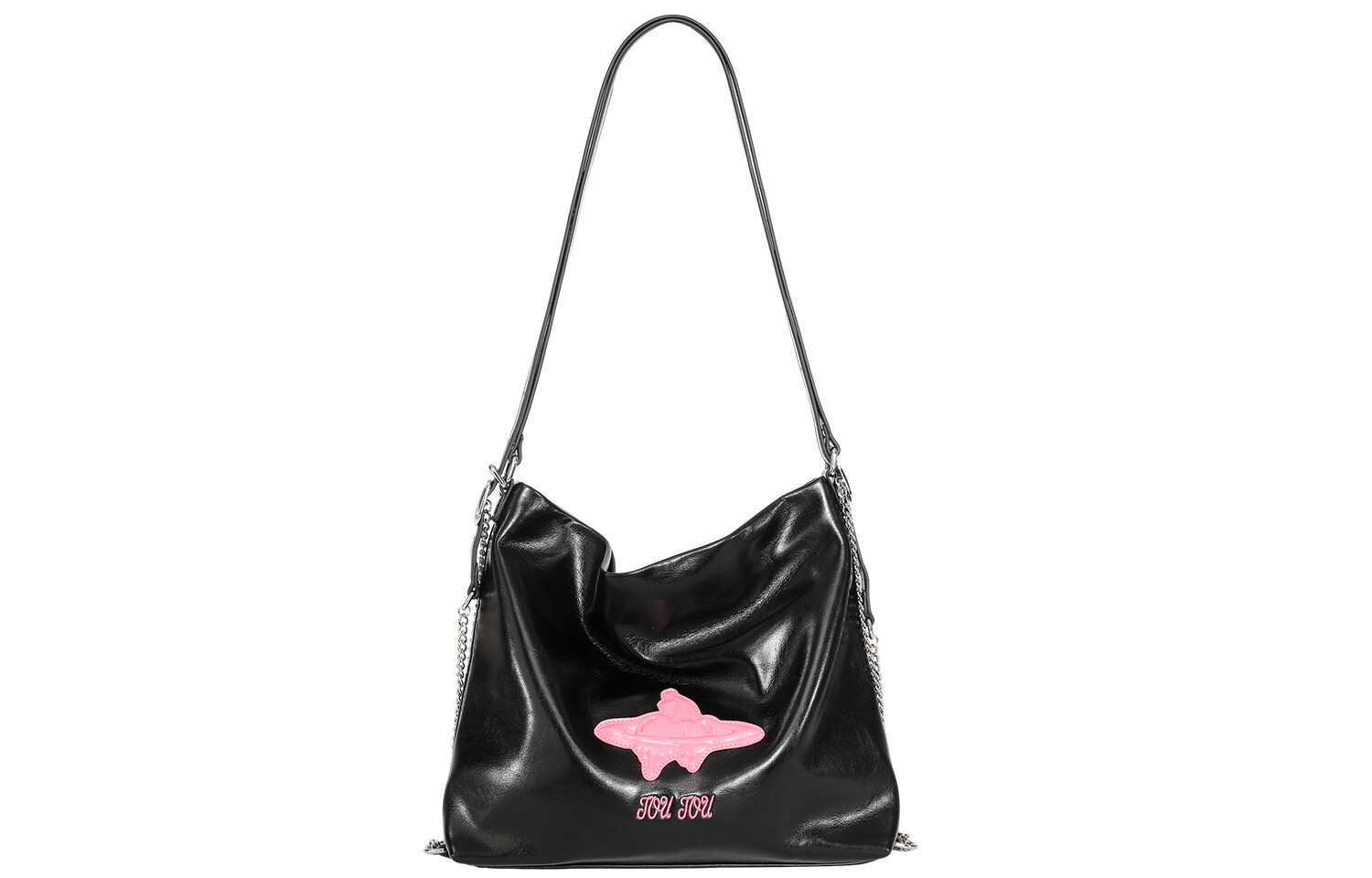 

TOUTOU Women Shoulder Bag, Midnight Black (Красная вишня)