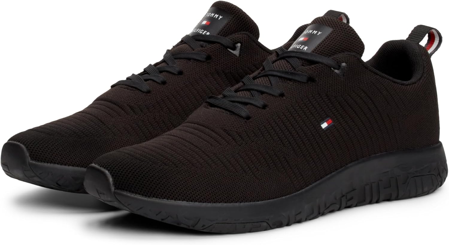 Мужские низкие кроссовки Tommy Hilfiger для бега, Black — фото 4