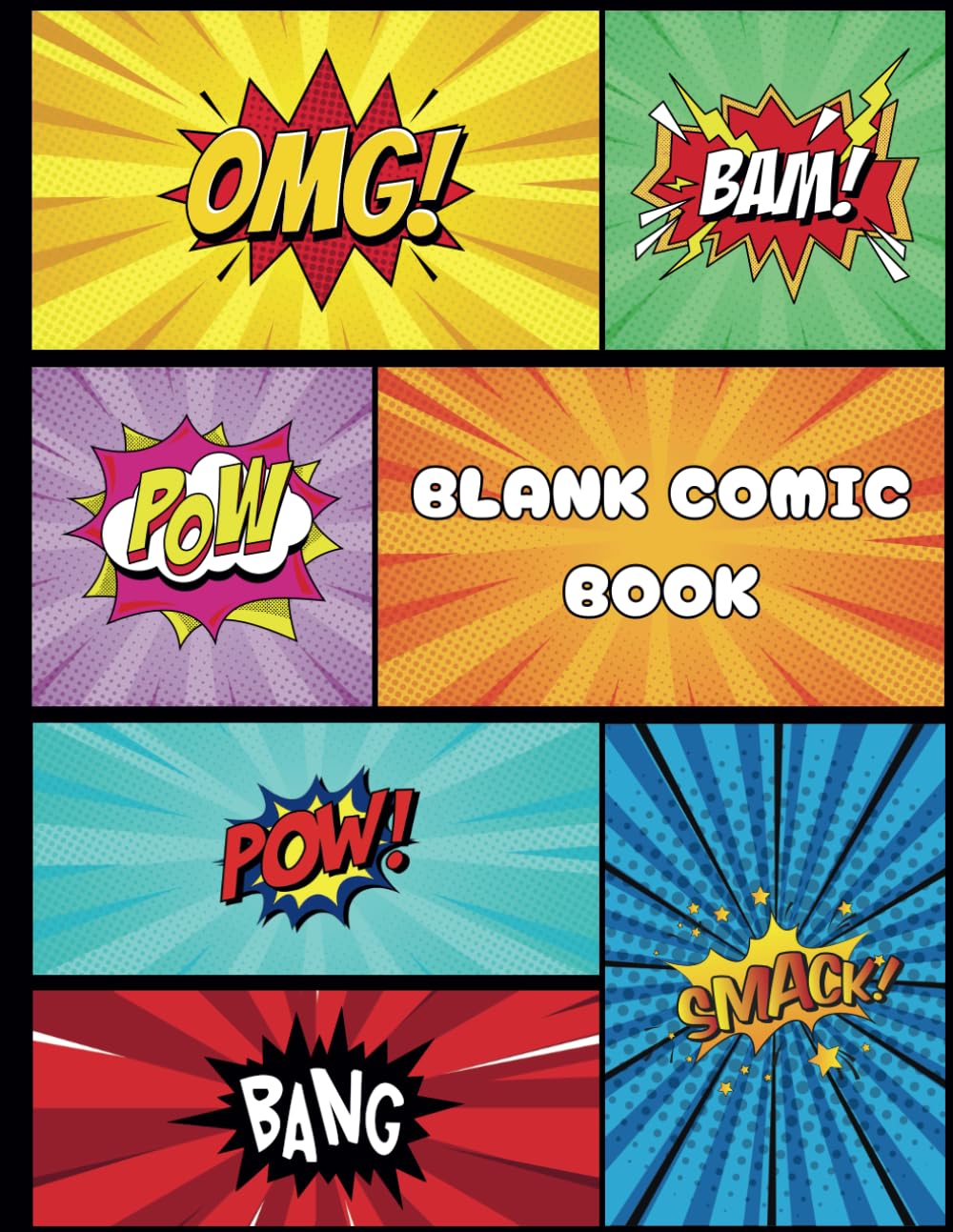 

Blank Comic Book: Blank Comic Book For Kids : Create Your Own Comics With This Comic Book Journal Notebook: 80 Pages Large Big 8.5" x 11" (Independently published)