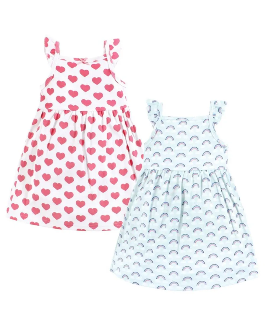 Комплект из 2 платьев без рукавов Hudson Baby, Cloudy Rainbow