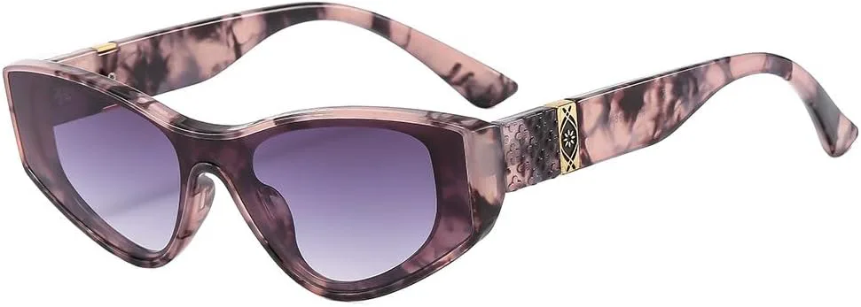 

Солнцезащитные очки «кошачий глаз» 2026 года для женщин, винтажные женские солнцезащитные очки класса люкс с защитой от УФ-излучения UV400 MTZJH, One Color