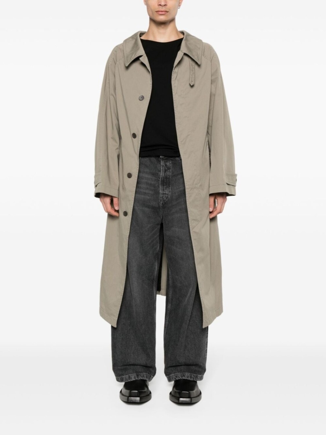 

Твиловое пальто Balenciaga, серый