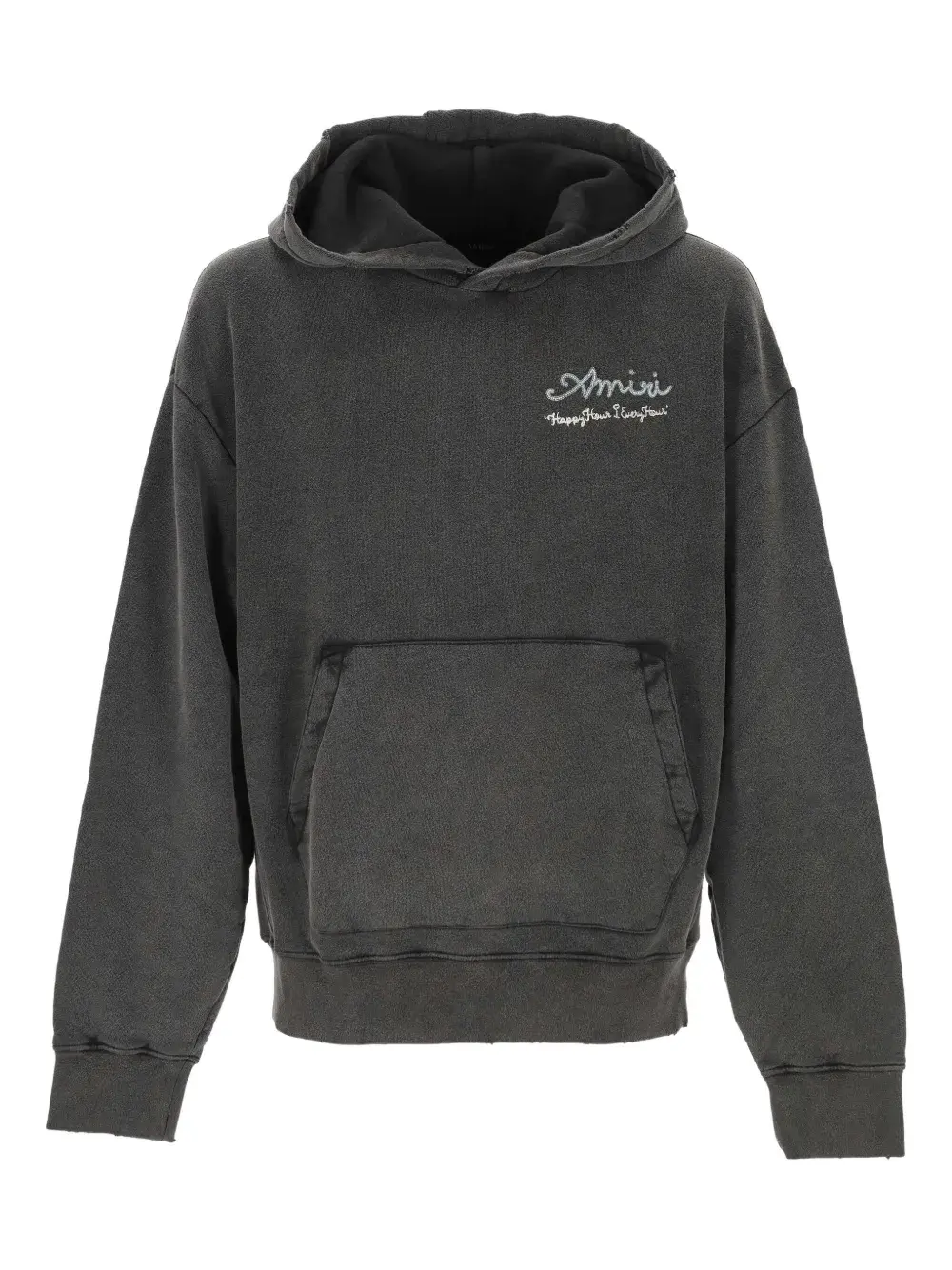 

Худи с капюшоном и графическим принтом Amiri, серый