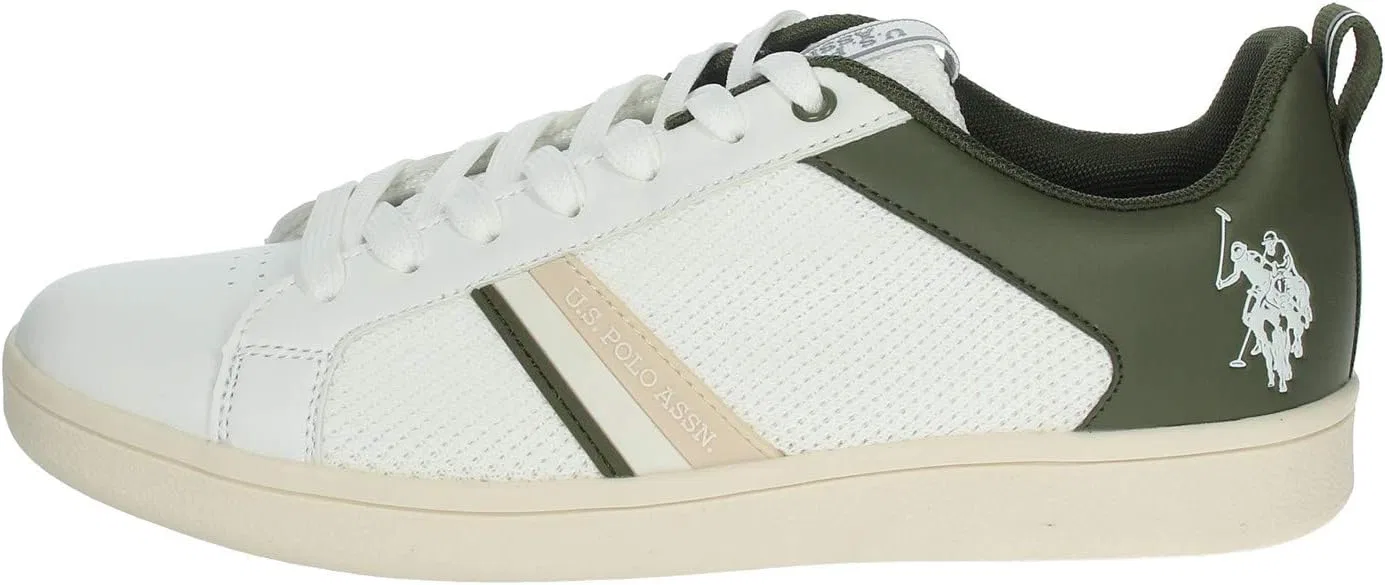 Ассоциация поло США. Мужские эспадрильи Syros U.S. Polo Assn., White Green