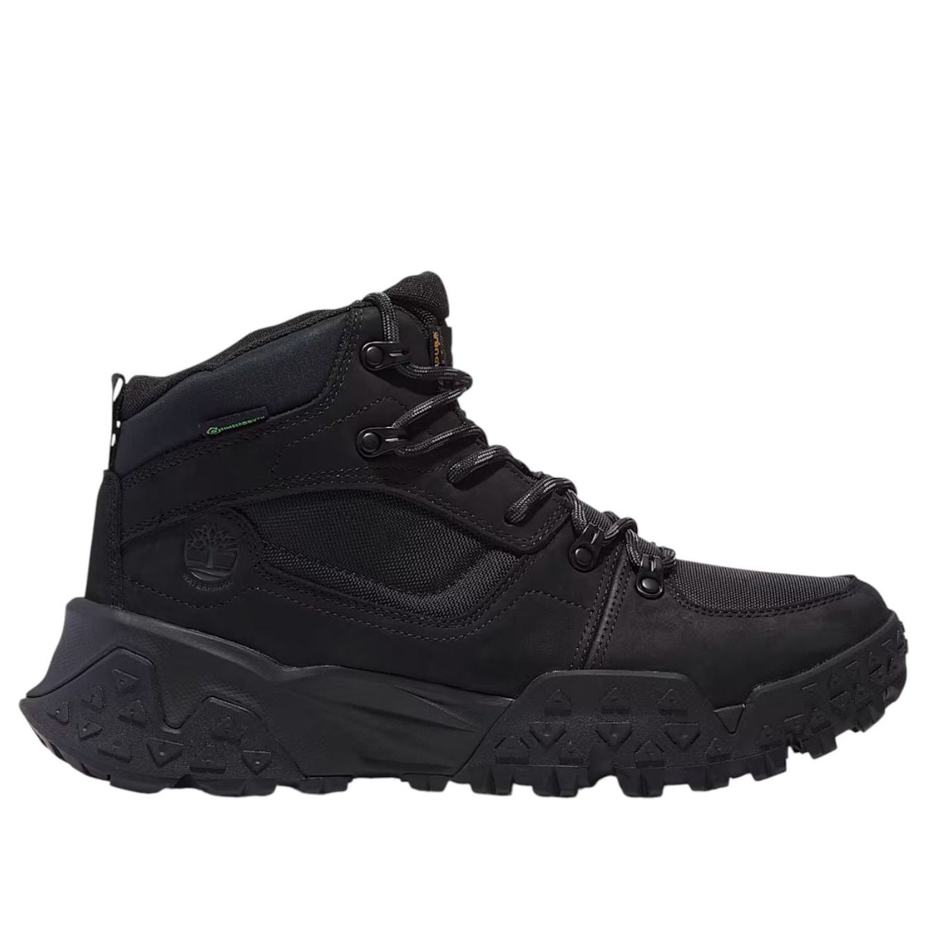 Водонепроницаемые походные ботинки Timberland Motion Scramble Mid Lace-Up, цвет «черный нубук» — фото 2