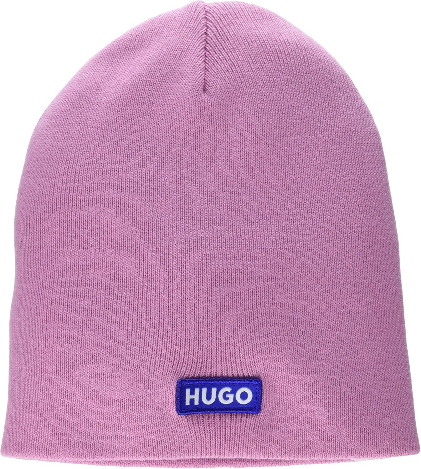 

Мужская синяя вязаная шапка HUGO с нашивками, Dark Mauve