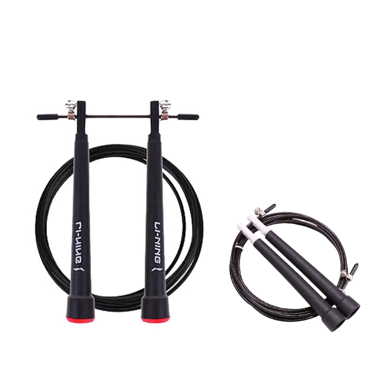 

Профессиональная гоночная скакалка для взрослых steel wire+pvc трос+pp контроллер длина шнура 3м LINING, черный