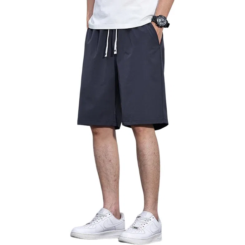 Детские шорты свободного кроя с завязками Tonlion, Dark Gray