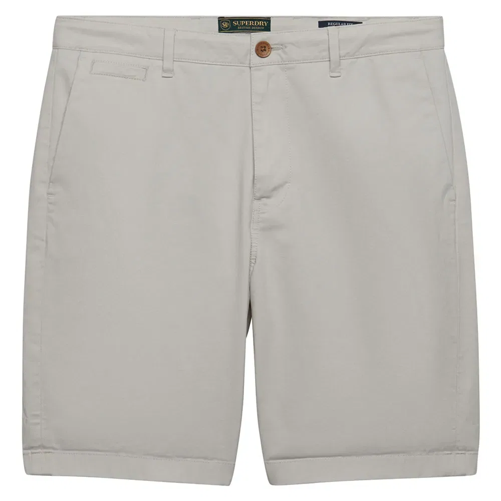 Мужские хлопковые чиносы Premium Regular Chino Superdry, Beige — фото 3