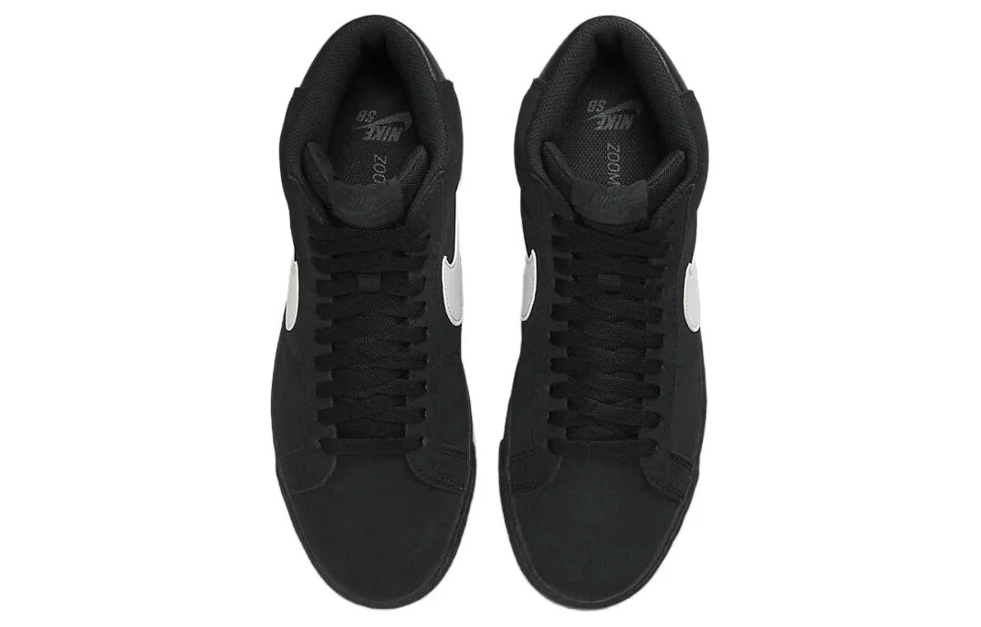 Кроссовки Nike SB Zoom Blazer Mid, черный/белый — фото 4