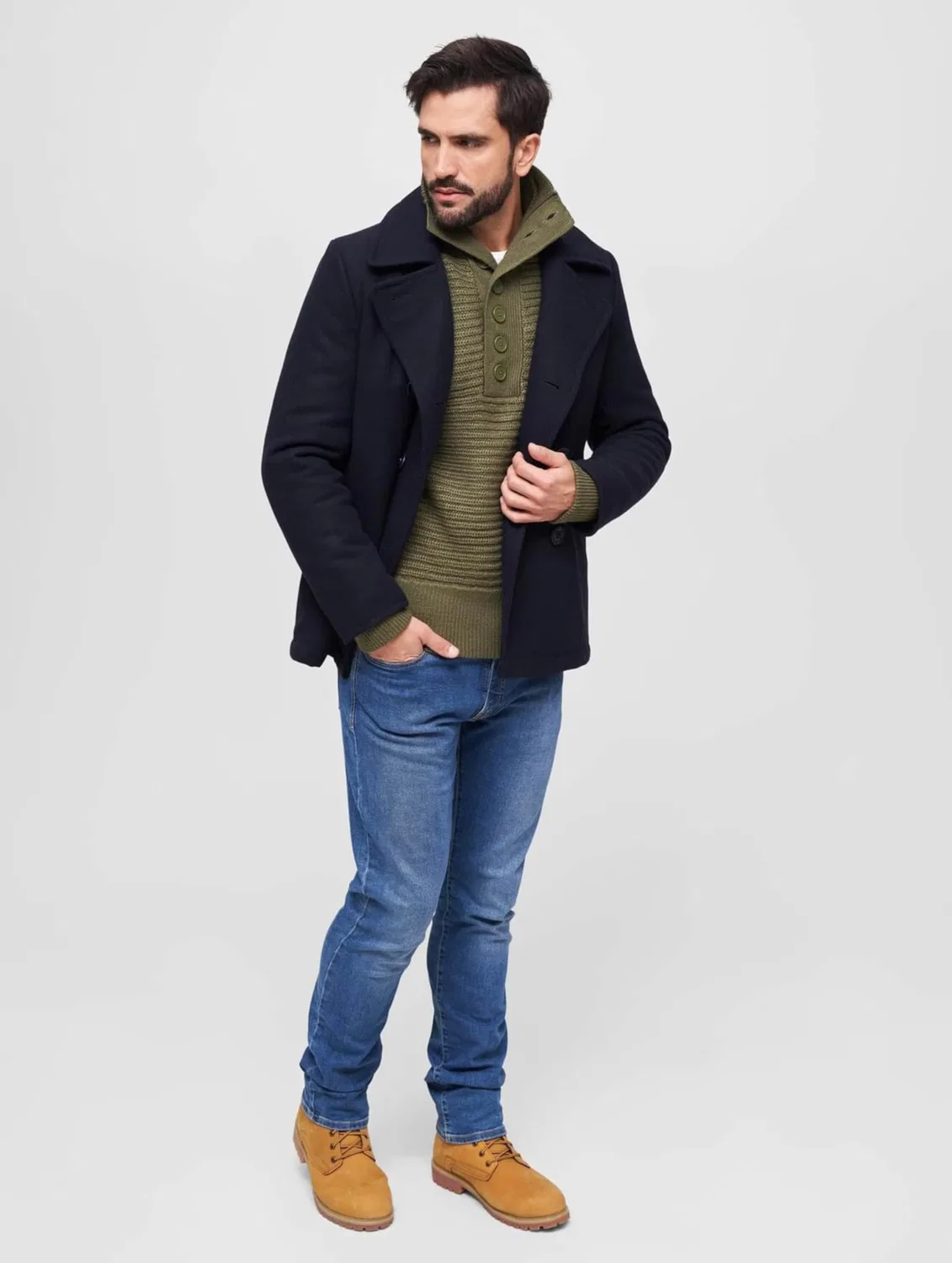 Мужское пальто Uniform Style Brandit, marine — фото 4