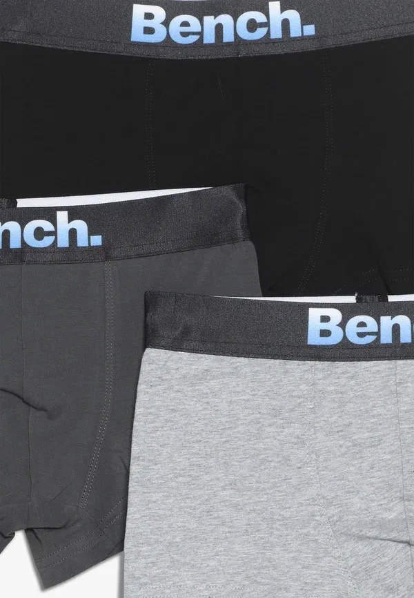 Комплект из 3 боксерских трусов Bench, черный/серый — фото 4