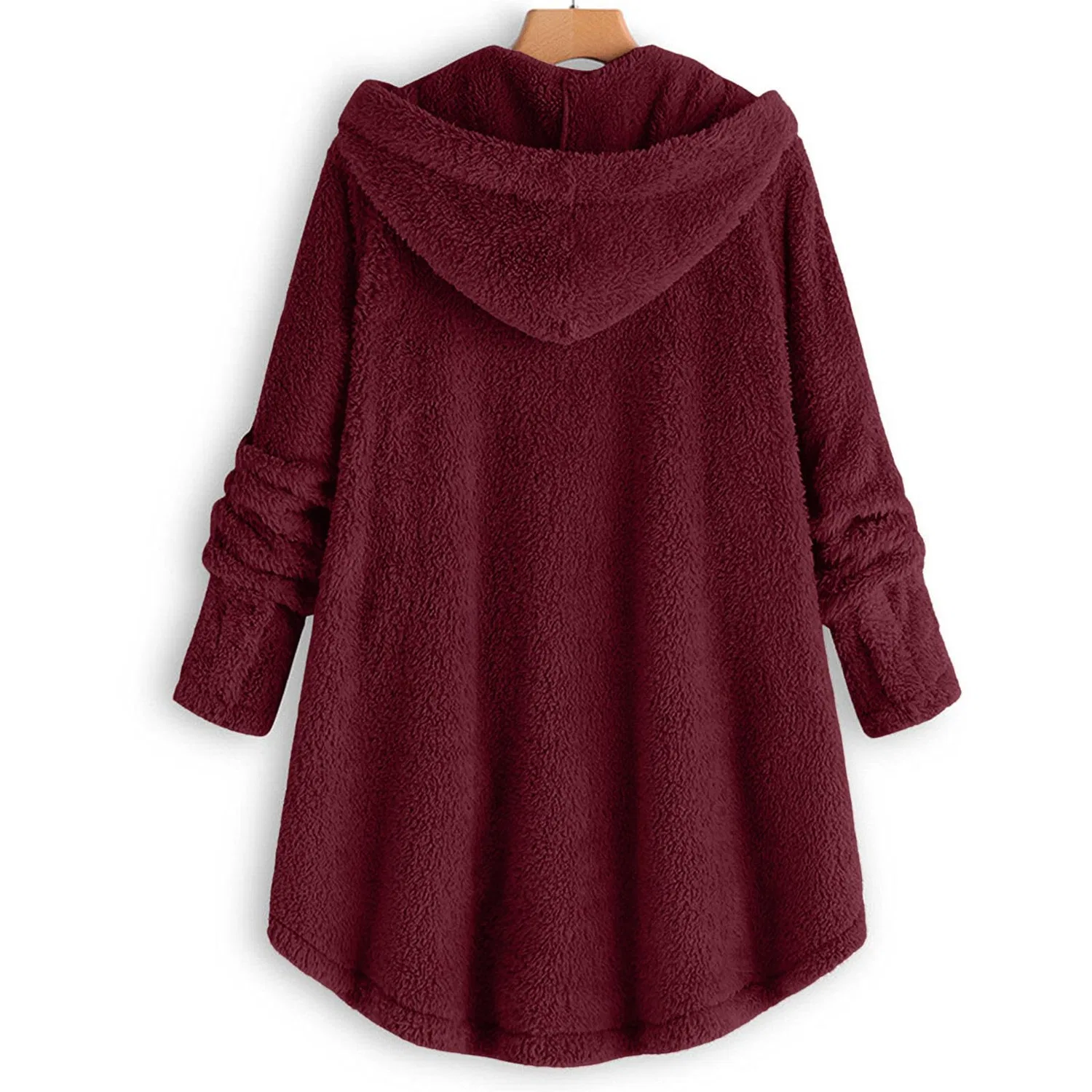 Женская куртка с капюшоном Oversized Winter Long Sleeve, 48 — фото 4