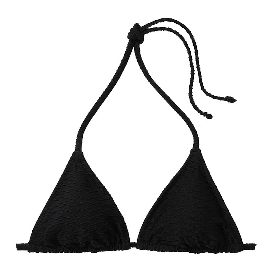 

Топ бикини Victoria's Secret Swim Mix & Match Triangle Fishnet, черный