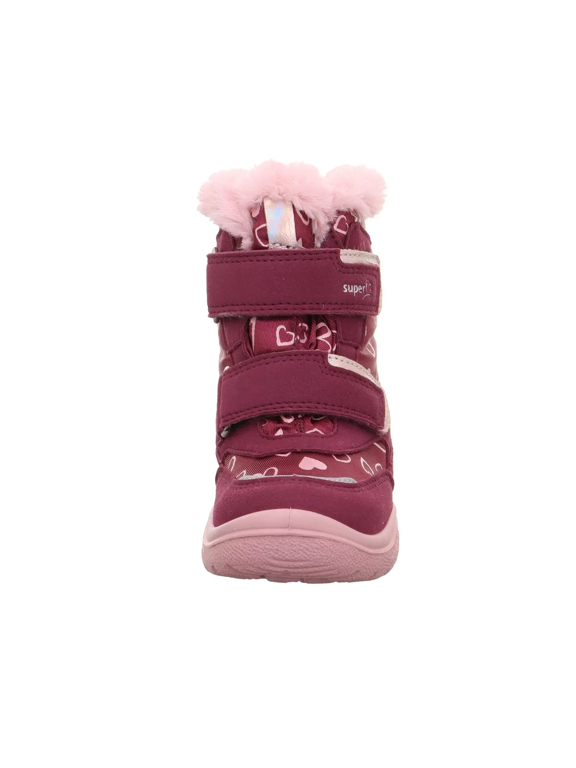 Детские ботинки для девочек с мембраной Superfit Mädchen Crystal Mädchen Warm Gefütterte Gore-tex Rot/Rosa 5000, Red Pink 5000 — фото 2