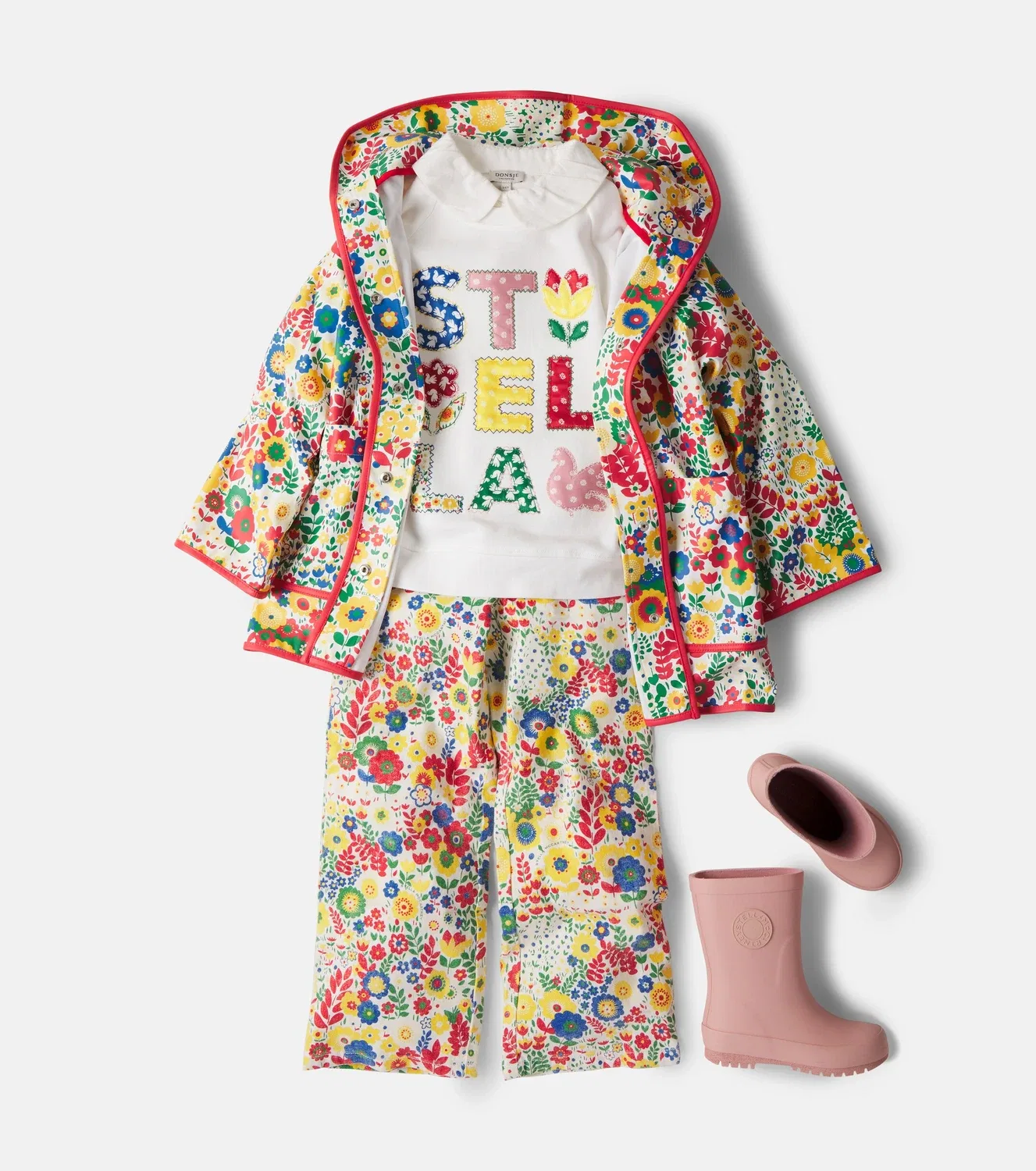 Свитшот хлопковый Stella Mccartney Kids, черный — фото 2