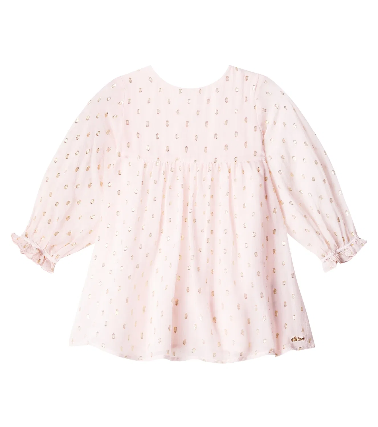 Нарядное платье с пайетками Chloé Kids, розовый