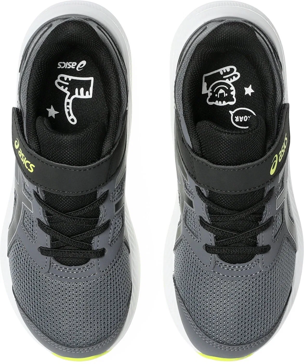 Детские кроссовки для мальчиков с дышащей сеткой Jolt 4 Ps ASICS, Carrier Grey Black — фото 3