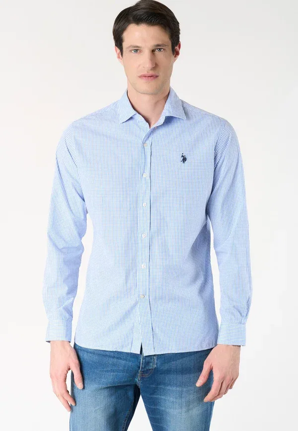 Рубашка из хлопка Checked U.S. Polo Assn., мультиколорe