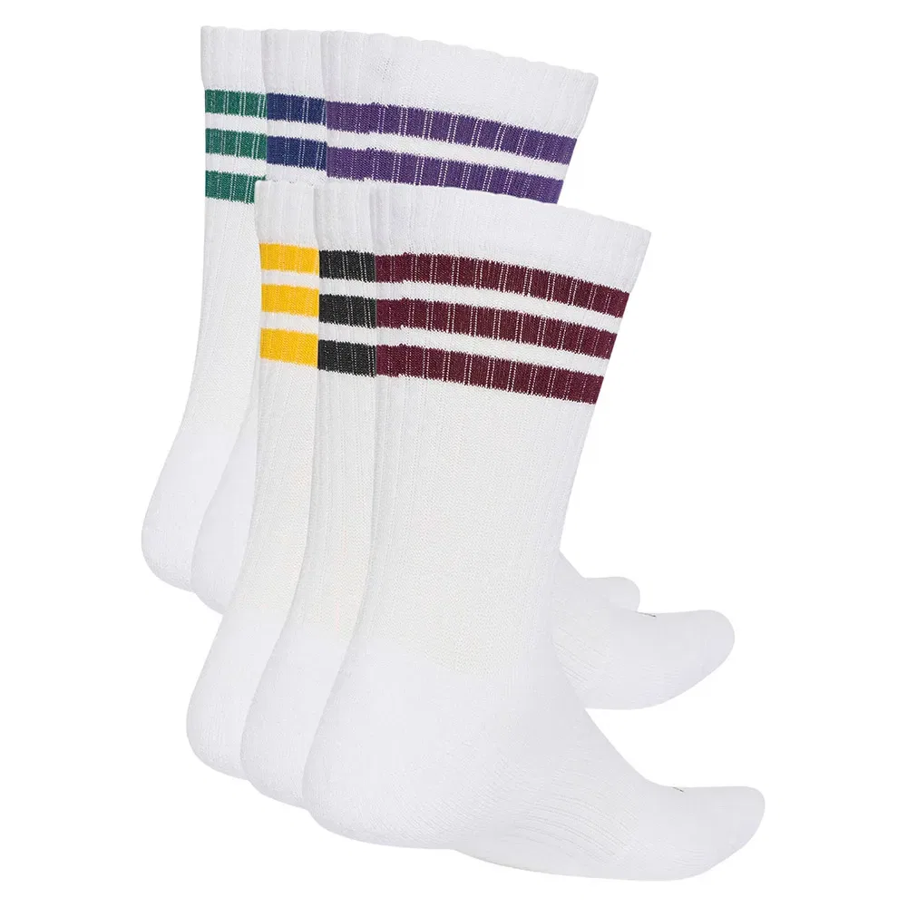 Женские носки с поддержкой свода стопы Adidas 3 Stripes Essentials Cushioned Crew, White — фото 2