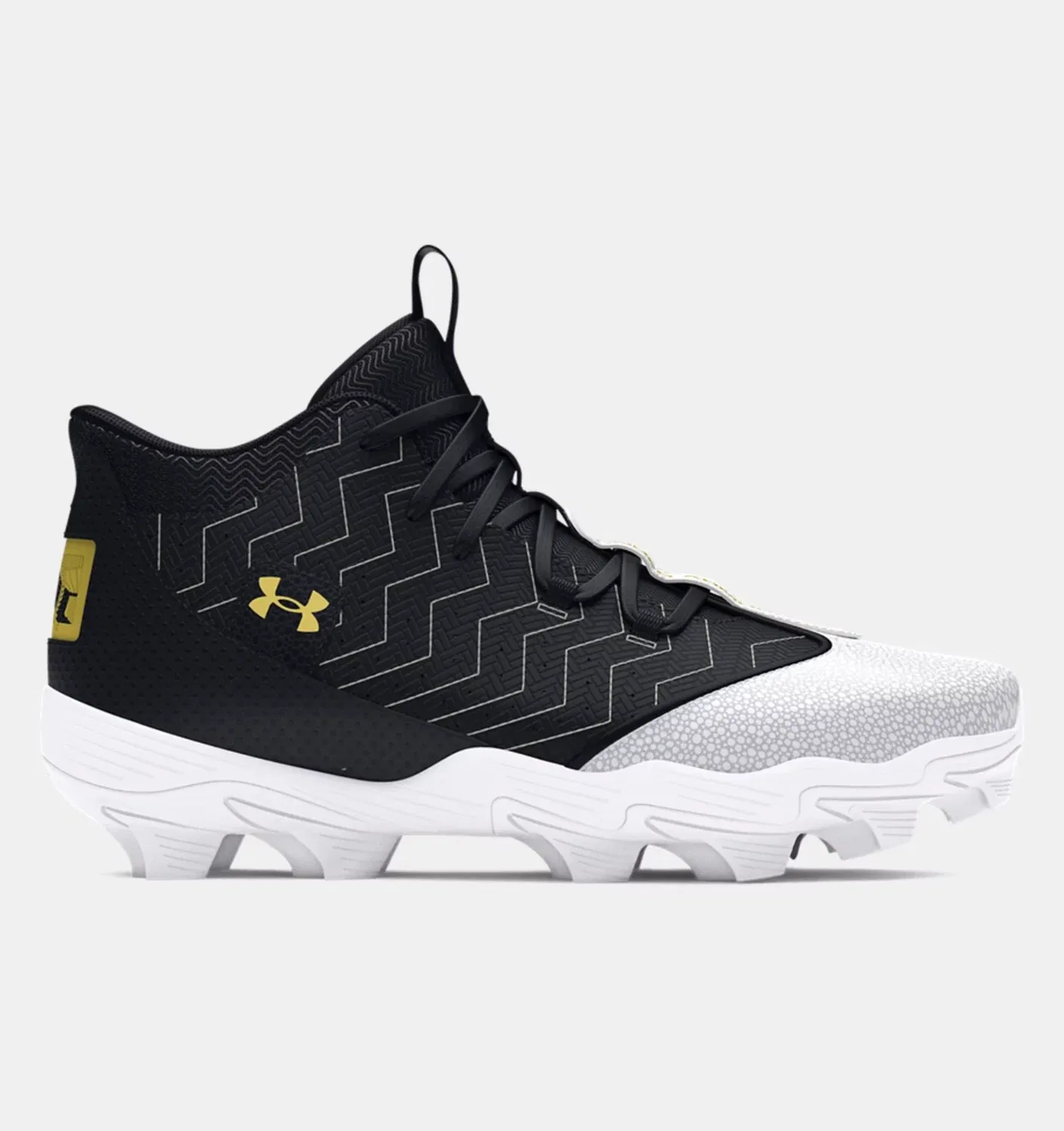 Мужские бейсбольные бутсы Under Armour Harper 9 RM 3027442-001 черного цвета DWA3853 — фото 2