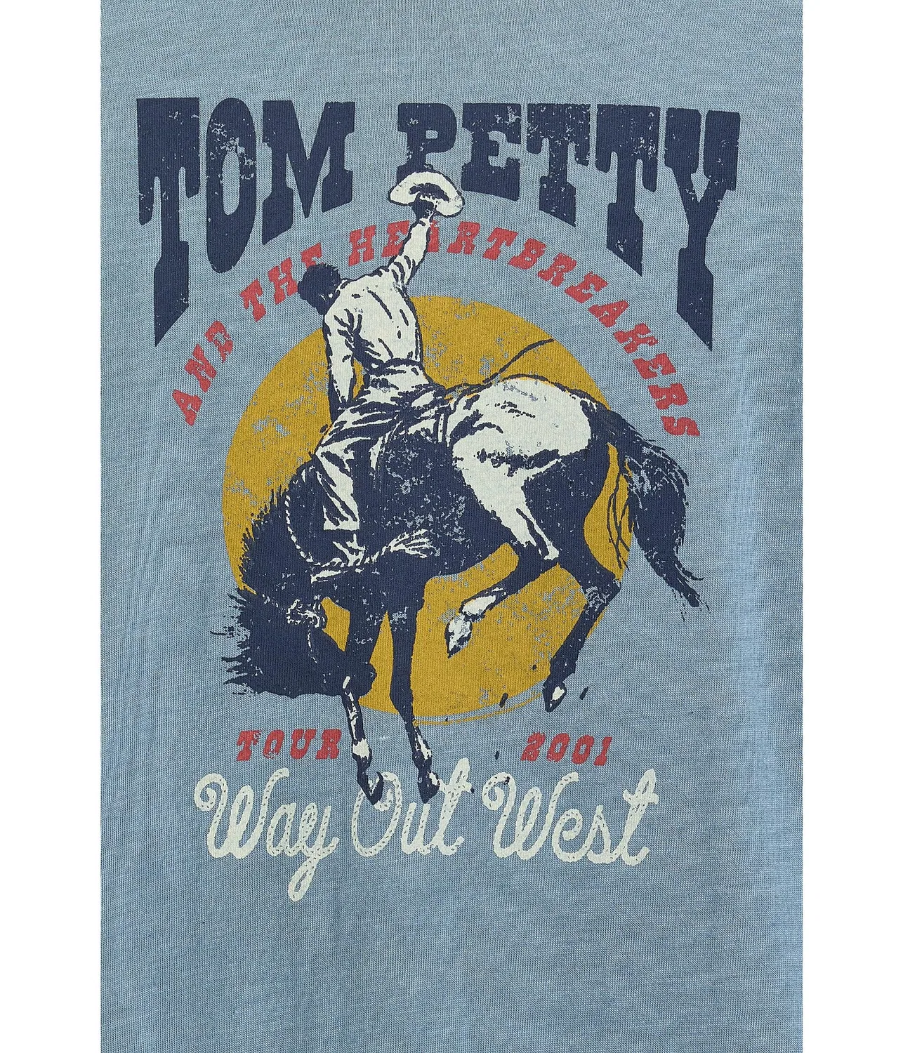 Футболка с круглым вырезом Tom Petty Way Out West (для маленьких и больших детей) Chaser Kids, Blue Moon1 — фото 3