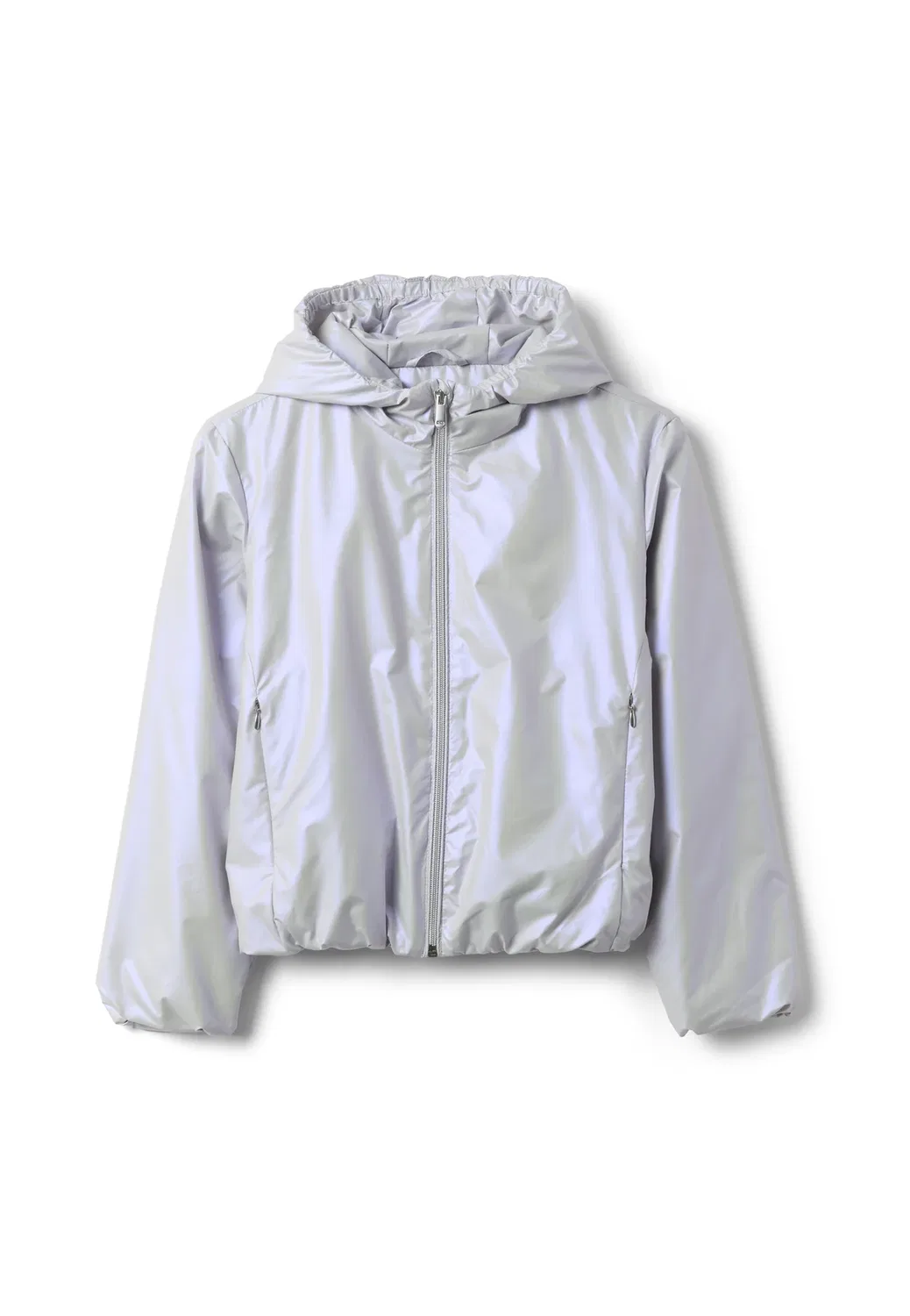 Дождевая куртка с капюшоном на молнии - водонепроницаемая куртка Ovs, Light Grey