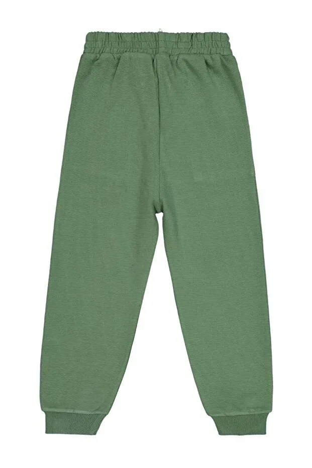 Детские спортивные штаны для мальчиков с принтом Again Printed Civil Boys, Green — фото 2