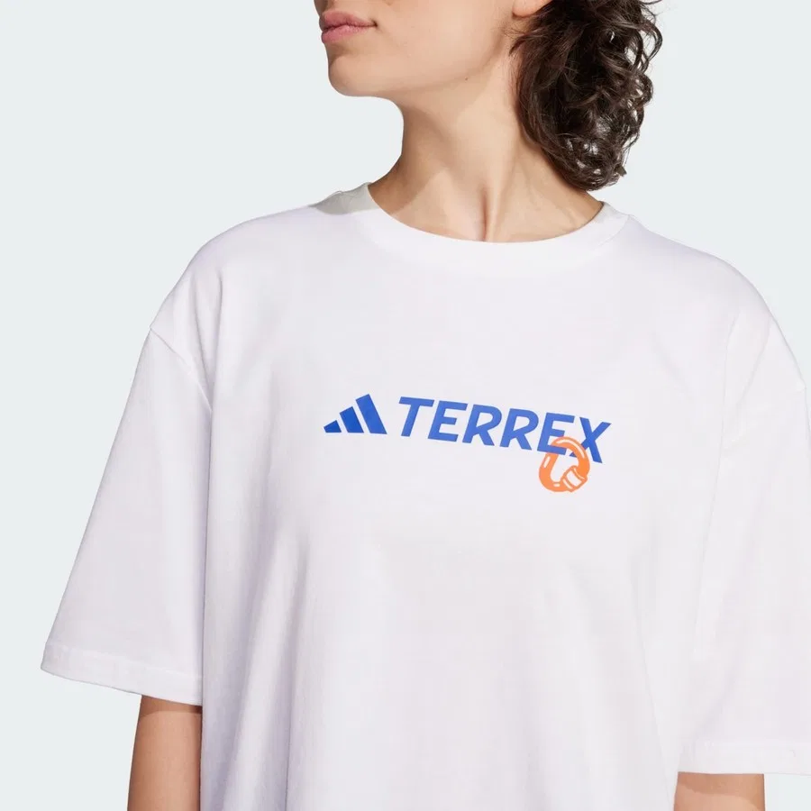 Футболка с графическим принтом Terrex Back Graphic adidas, Белый — фото 4